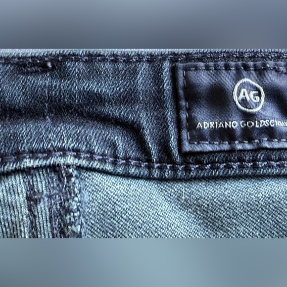 AG Adriano Goldshmied The Stevie Ankle Petite Slim Straight Jeans Blue Size 29P - Picture 4 of 14